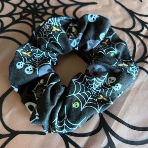 Halloween Themed Black Scrunchie